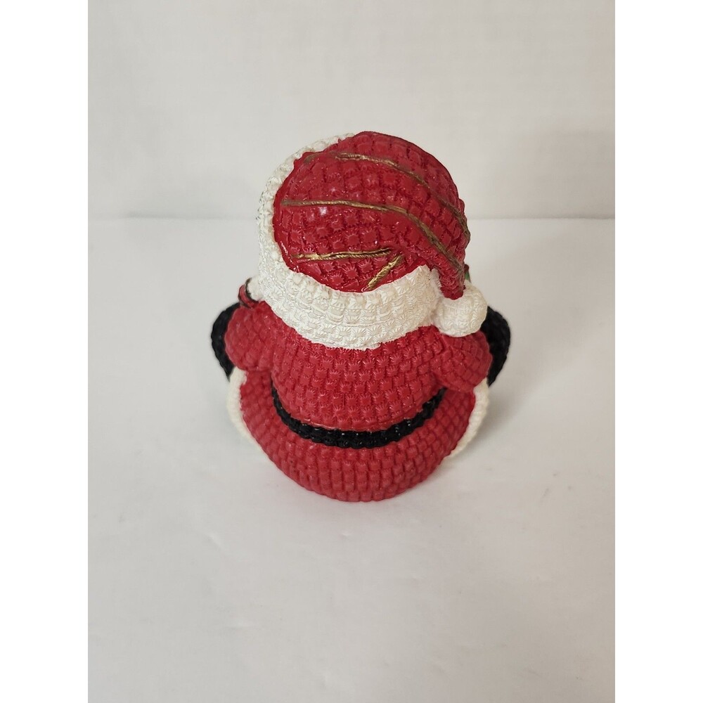 4 Inch Resin Santa Sitting - Picture 3 of 5